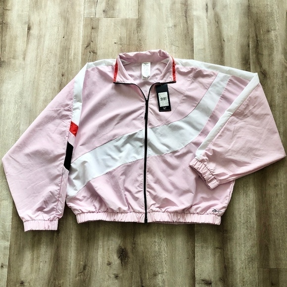 Reebok, Speedwick, Jacket, Pink, Windbreaker,‎ Size, 1X, 16W, New With Tags - Picture 5 of 16